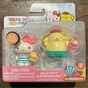 Hello Kitty & Pompompurin Figures NWT